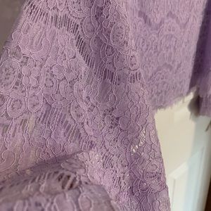 Lace bell sleeves top